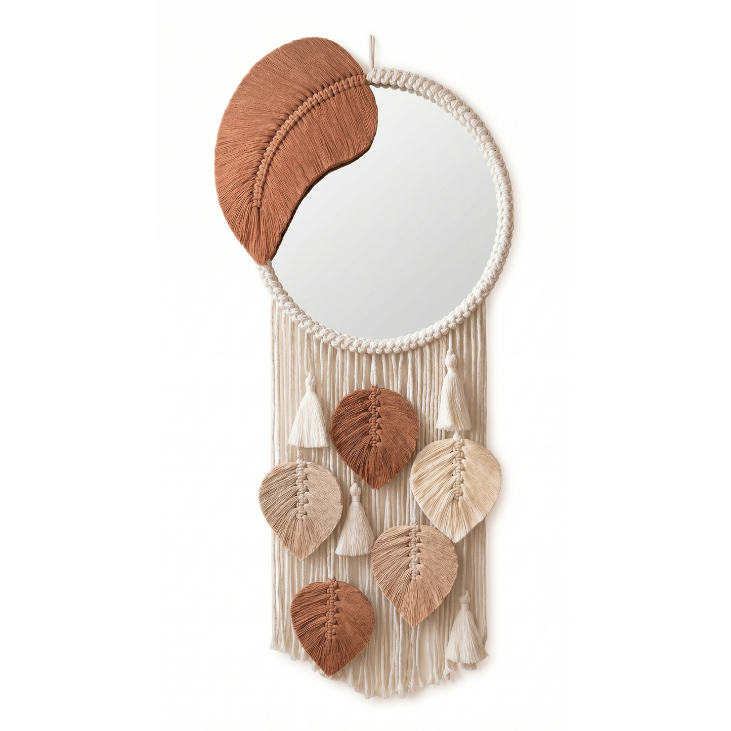 Aurelium Boho Dream Mirror – Macramé Decorative Wall Mirror