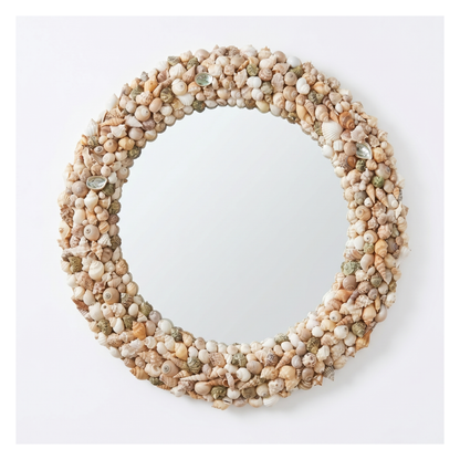 Aurelium Ocean Grande Mirror – Handcrafted Seashell Statement Wall Mirror