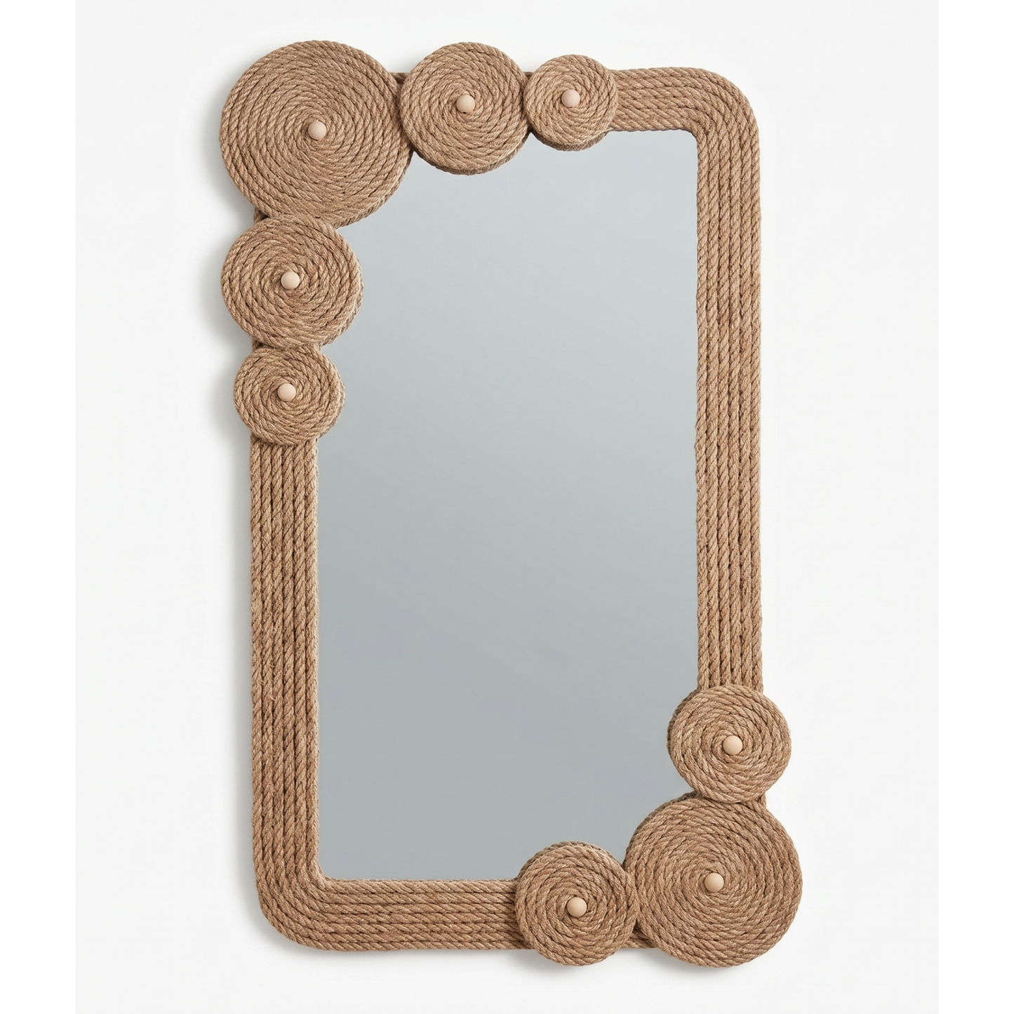Aurelium Terra Knot Mirror – Handcrafted Rope Statement Wall Mirror