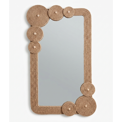 Aurelium Terra Knot Mirror – Handcrafted Rope Statement Wall Mirror